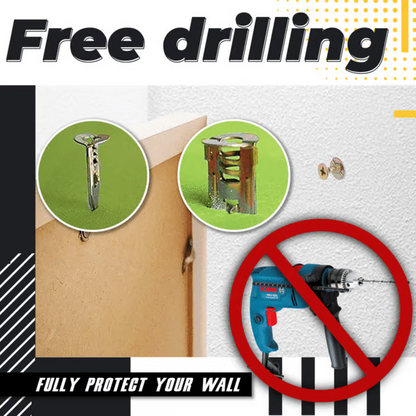 Strong Steel Wall Anchors for Drywall, No Drill Needed