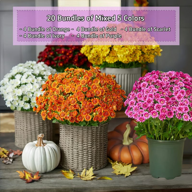 Vibrant Fall Garden Decoration