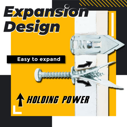 Strong Steel Wall Anchors for Drywall, No Drill Needed - Fesara