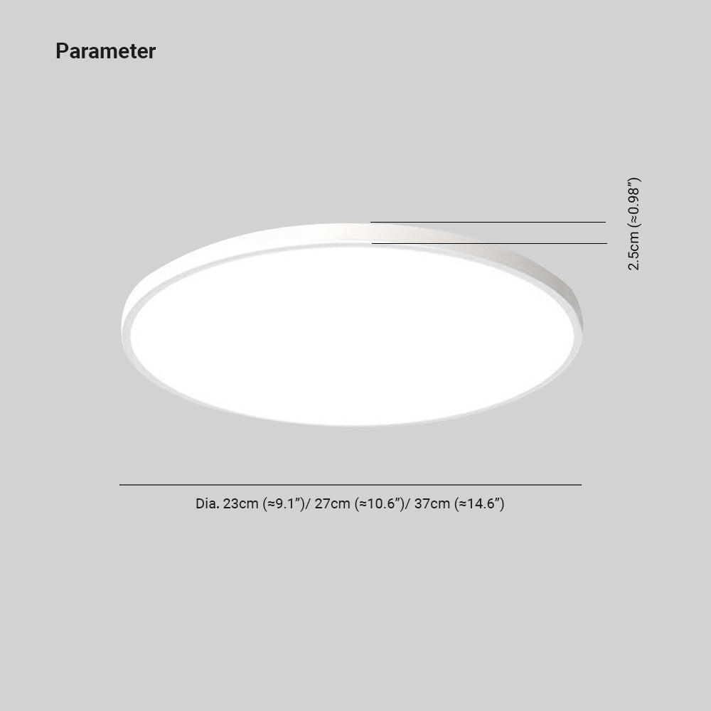 Compact Circular Ceiling Fixture Bright LED Light