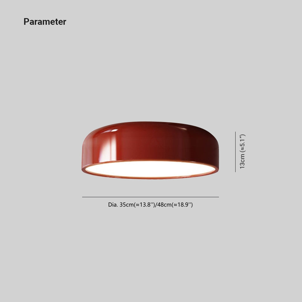 Contemporary Dimmable Round Ceiling Lamp