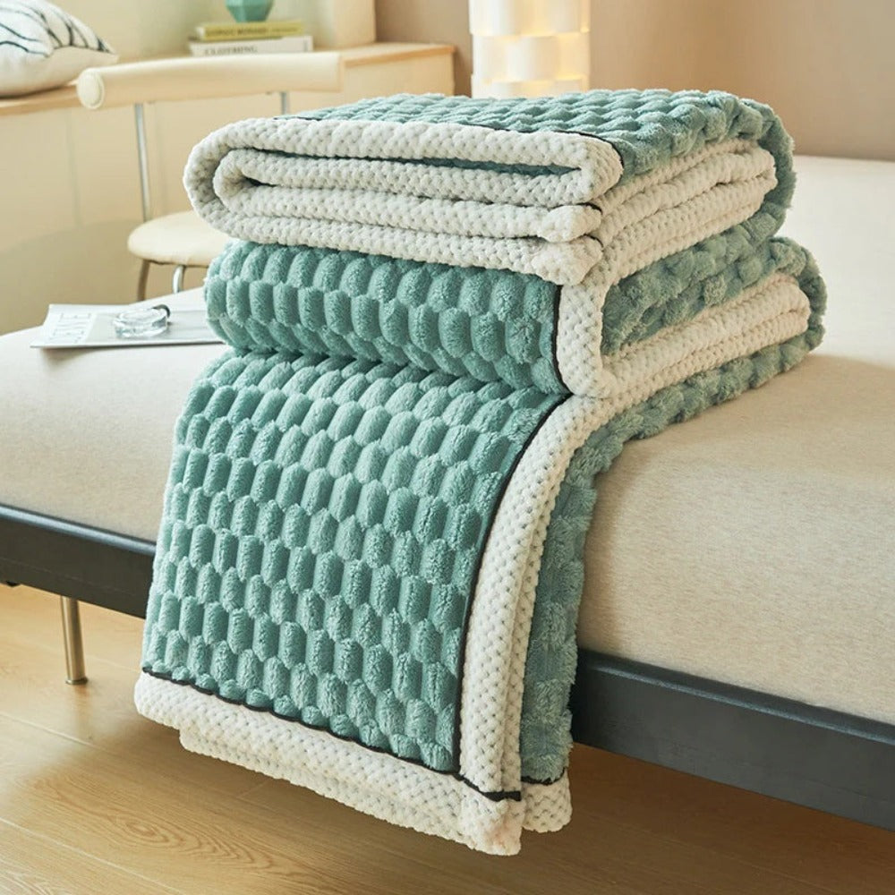 Plush Soft Fuzzy Blanket Cosy Throw
