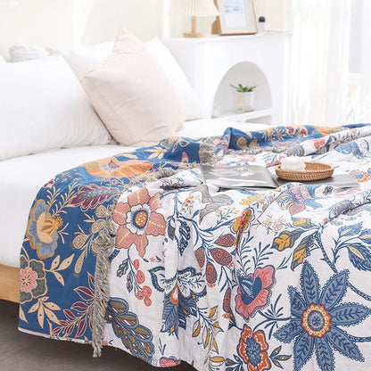 Cozy Vintage Chic Blanket Throw - Fesara