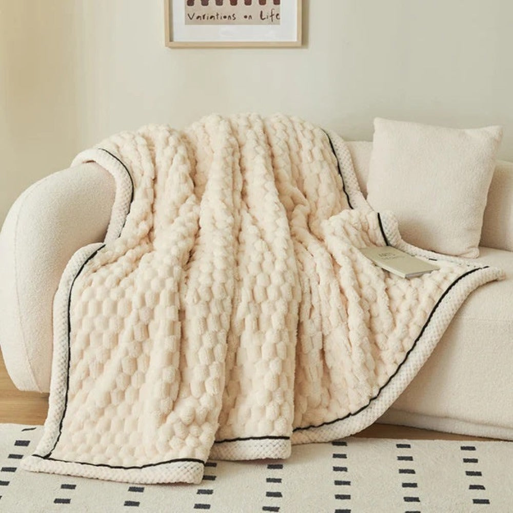 Plush Soft Fuzzy Blanket Cosy Throw