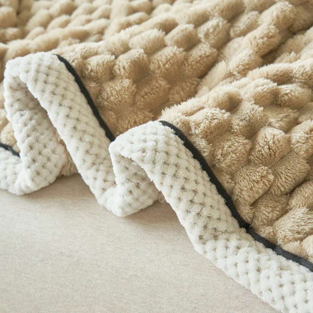 Plush Soft Fuzzy Blanket Cosy Throw