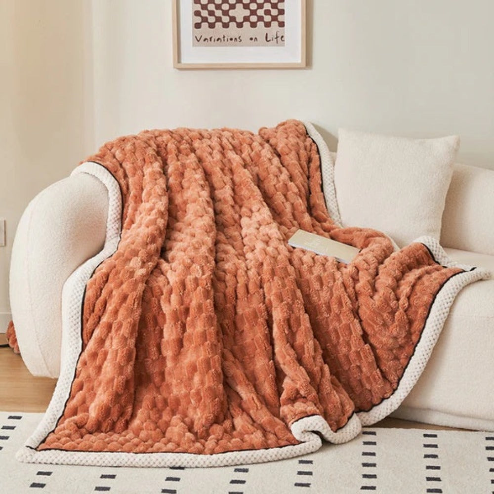 Plush Soft Fuzzy Blanket Cosy Throw - Fesara