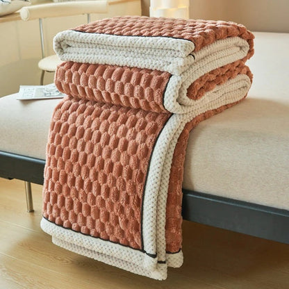 Plush Soft Fuzzy Blanket Cosy Throw