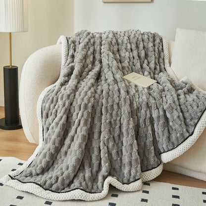 Plush Soft Fuzzy Blanket Cosy Throw