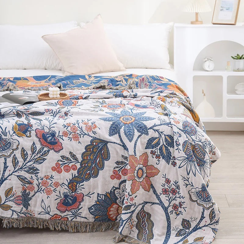 Cozy Vintage Chic Blanket Throw