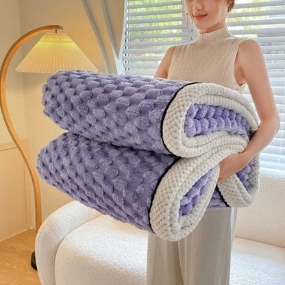 Plush Soft Fuzzy Blanket Cosy Throw