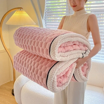Plush Soft Fuzzy Blanket Cosy Throw