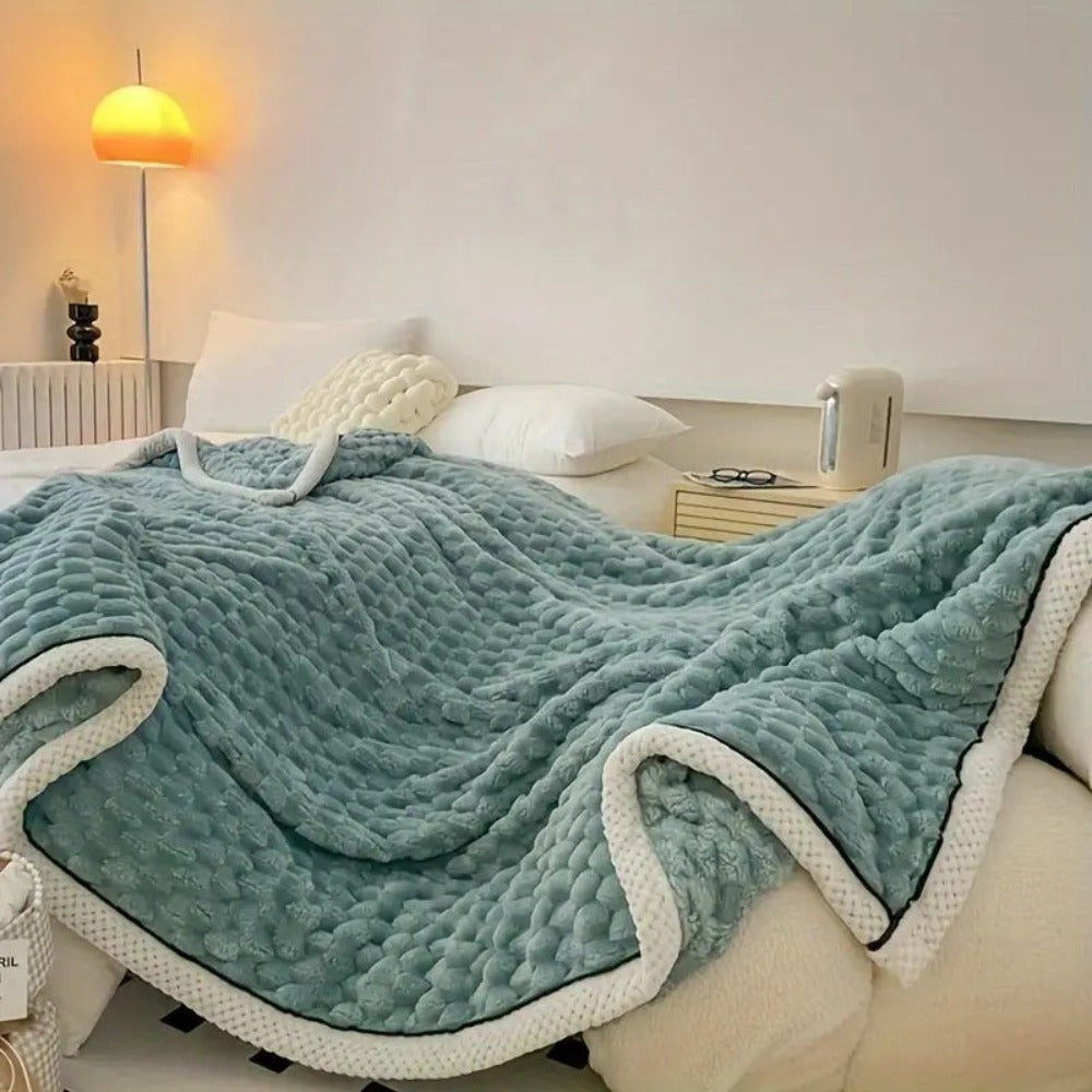 Plush Soft Fuzzy Blanket Cosy Throw