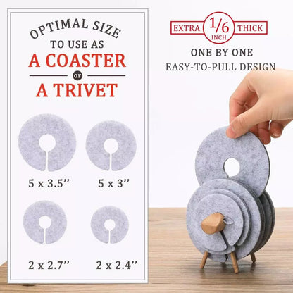 Fesara | Thermal Grip Fleece Coaster Set