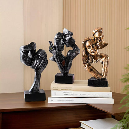 Modern Love Figurine Decorative Couple Statue