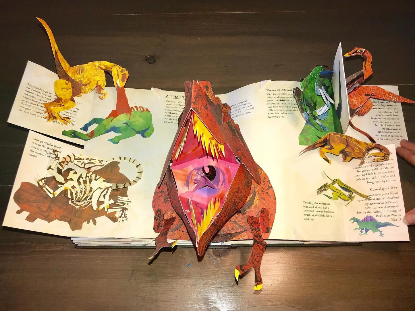 3D Interactive Dinosaur Pop Up Book for Kids