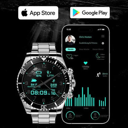 Advanced GPS Smartwatch with Fitness Tracker & Long Battery