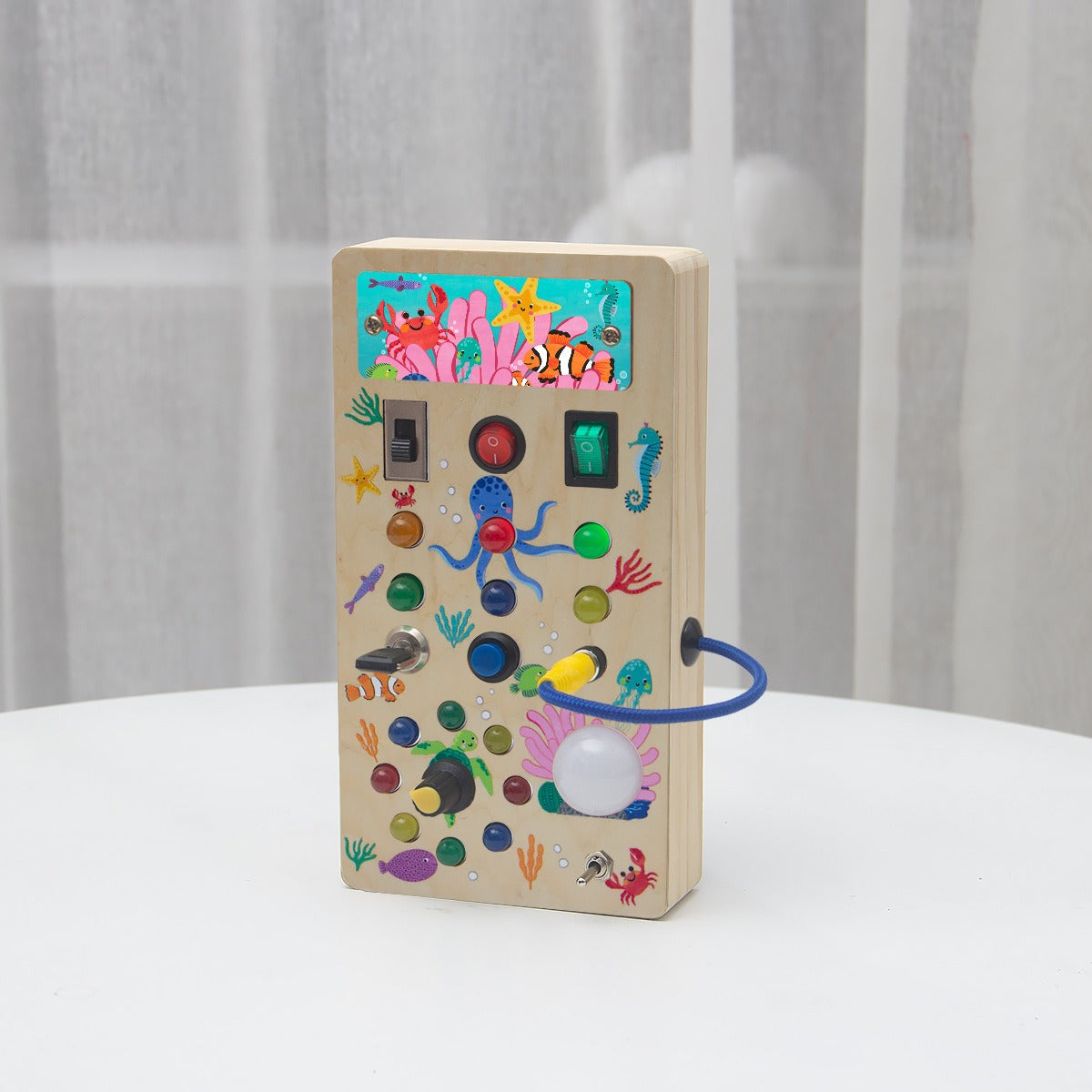 Fun Learning Wooden Light Up Board for Kids