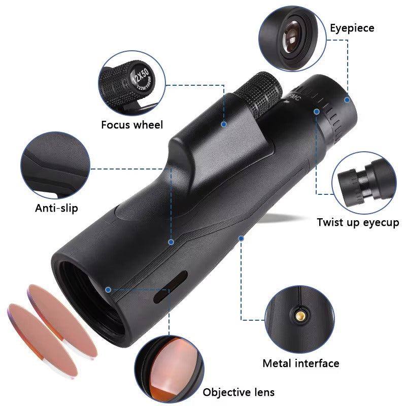 Compact High Powered Travel Telescope