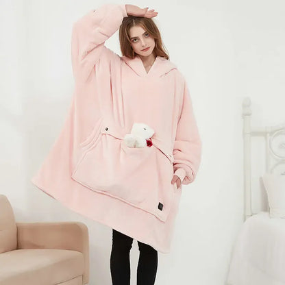 Cozy Electric Hooded Blanket for Warm Comfort
