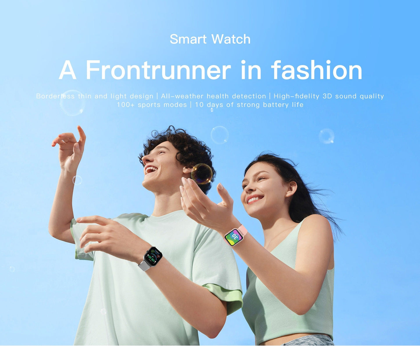 Fitness Smartwatch with HR Tracker and Multi Sport Modes