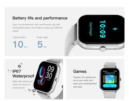 Fitness Smartwatch with HR Tracker and Multi Sport Modes