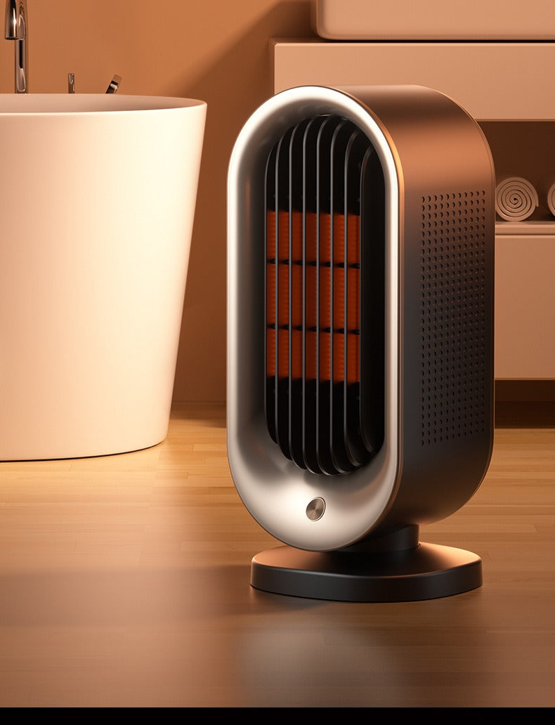 Compact Warm Electric Space Heater with Oscillation