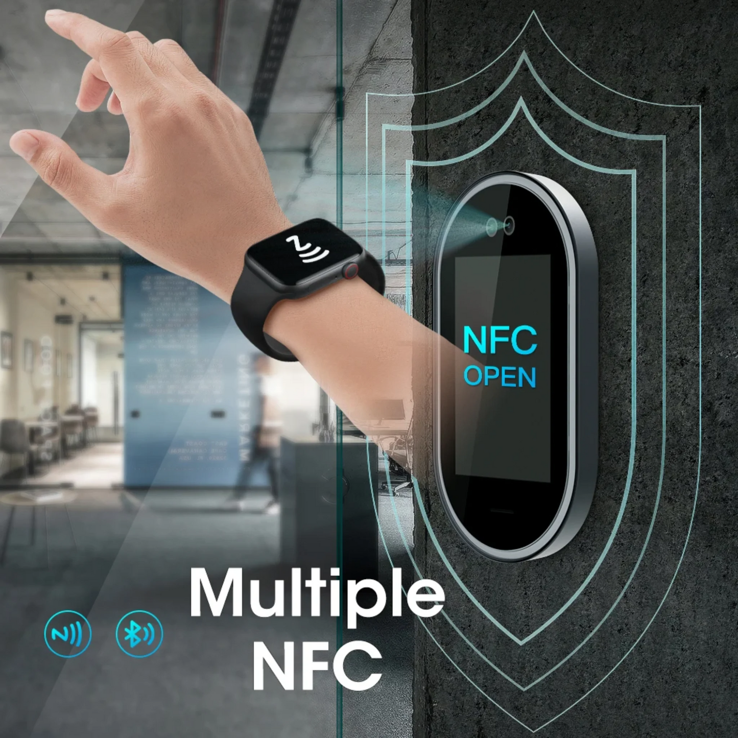 Waterproof Fitness Watch with 1.9 Inch HD Screen