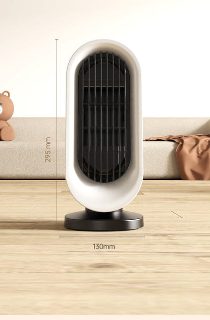 Compact Warm Electric Space Heater with Oscillation