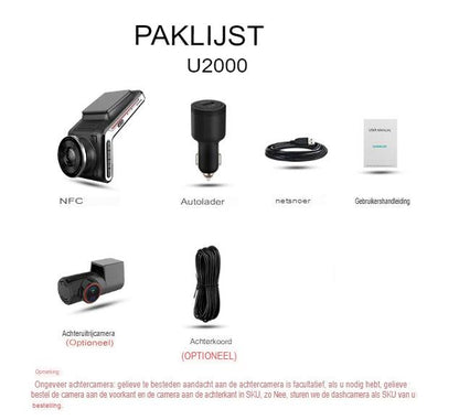 HD Dual Dash Camera Front Rear Night Vision Parking Mode