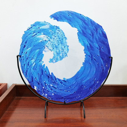 Beautiful Ocean Wave Glass Art Sculpture