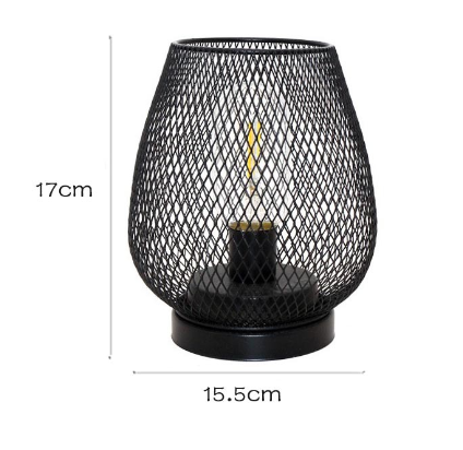 Rustic Metal Table Lamp Set - Modern Warm Lighting