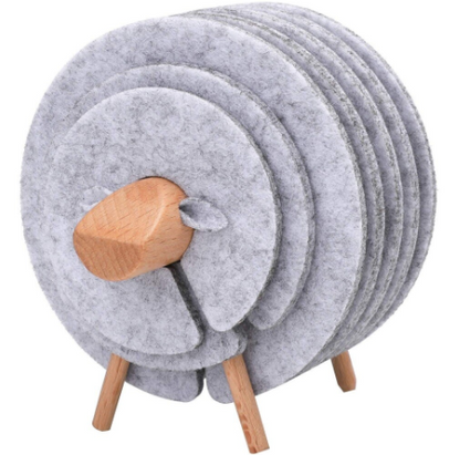 Fesara | Thermal Grip Fleece Coaster Set