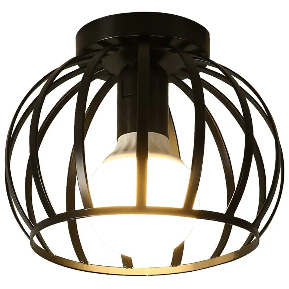 Metal Commercial Ceiling Light Black