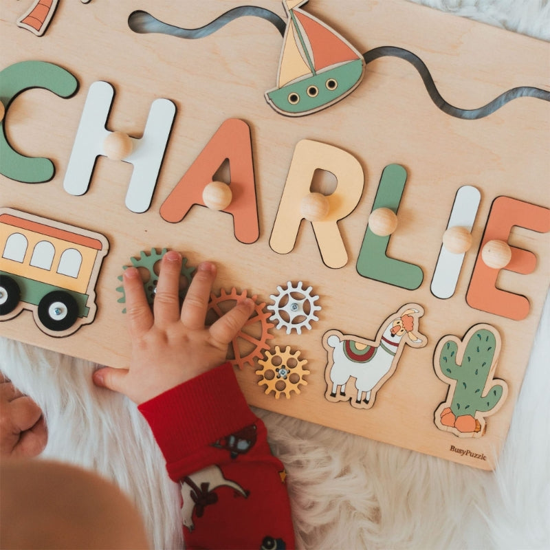 Custom Wooden Name Jigsaw Puzzle