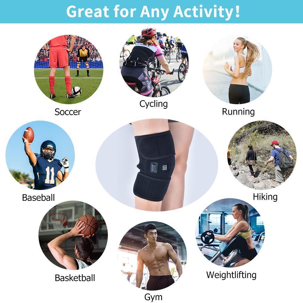 Warm Knee Massager for Pain Relief and Therapy