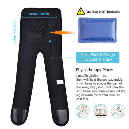 Warm Knee Massage Therapist for Pain Relief Therapy