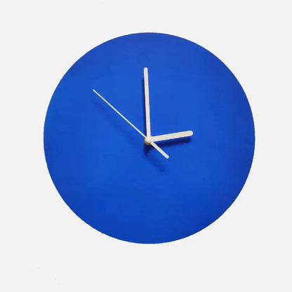 Simple Navy Wall Clock – Quiet Modern Quartz Timepiece - Fesara