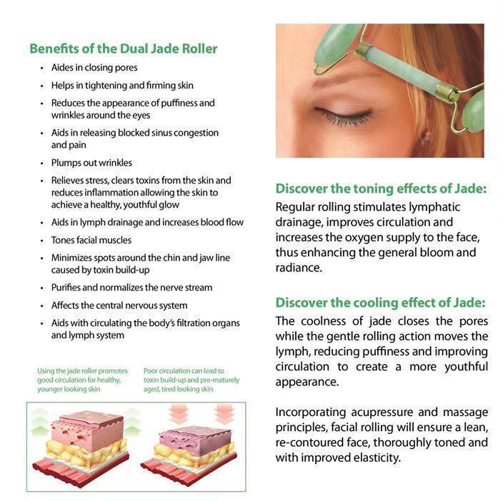 Natural Jade Face Massage Roller