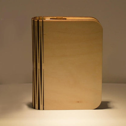 Rustic Wooden LED Table Lamp