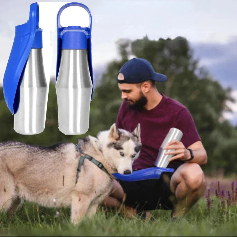 Portable Pet Water Bottle | Durable Leakproof Stainless Steel