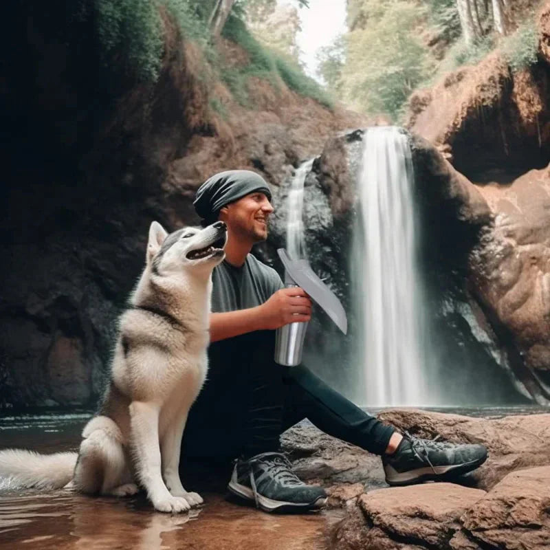 Portable Pet Water Bottle | Durable Leakproof Stainless Steel