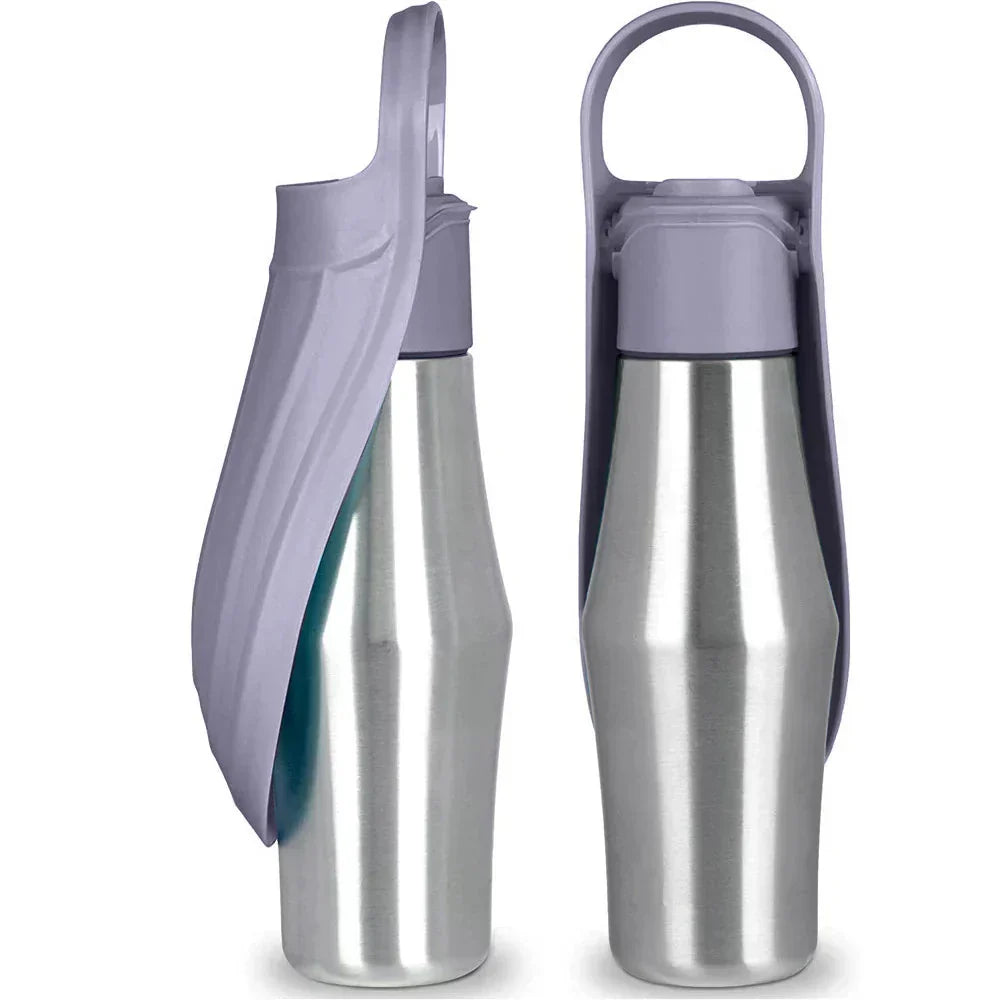 Portable Pet Water Bottle | Durable Leakproof Stainless Steel - Fesara