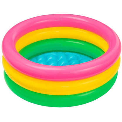 Vibrant Kids Summer Pool - Fun Rainbow Splash Pad - Fesara