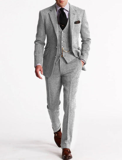 Variant image for Odell - Men's Vintage Retro 3-Piece Suit for Weddings, Groomsmen, and Formal Events-37