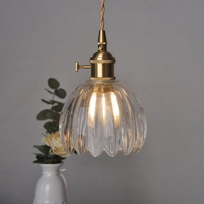 Vintage Style Glass Pendant Ceiling Light