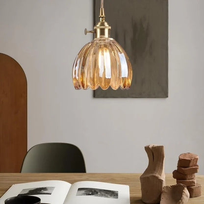 Vintage Style Glass Pendant Ceiling Light