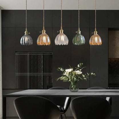 Vintage Style Glass Pendant Ceiling Light