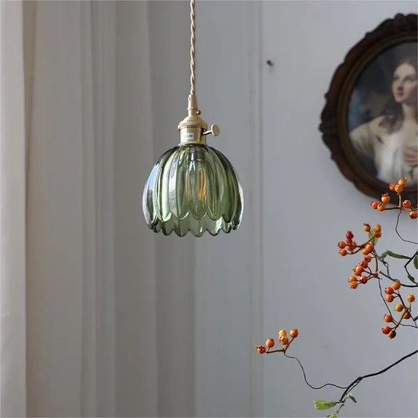 Vintage Style Glass Pendant Ceiling Light