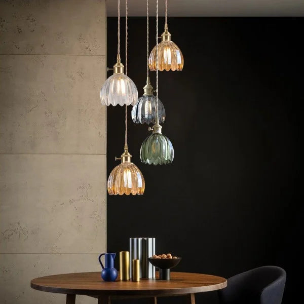 Vintage Style Glass Pendant Ceiling Light