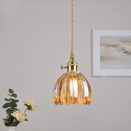 Vintage Style Glass Pendant Ceiling Light